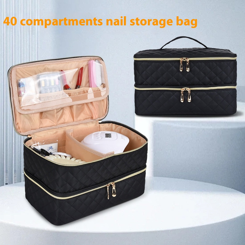 Doppellagige Nagellack-Aufbewahrungstasche – Bild 6 | LuxeStyle