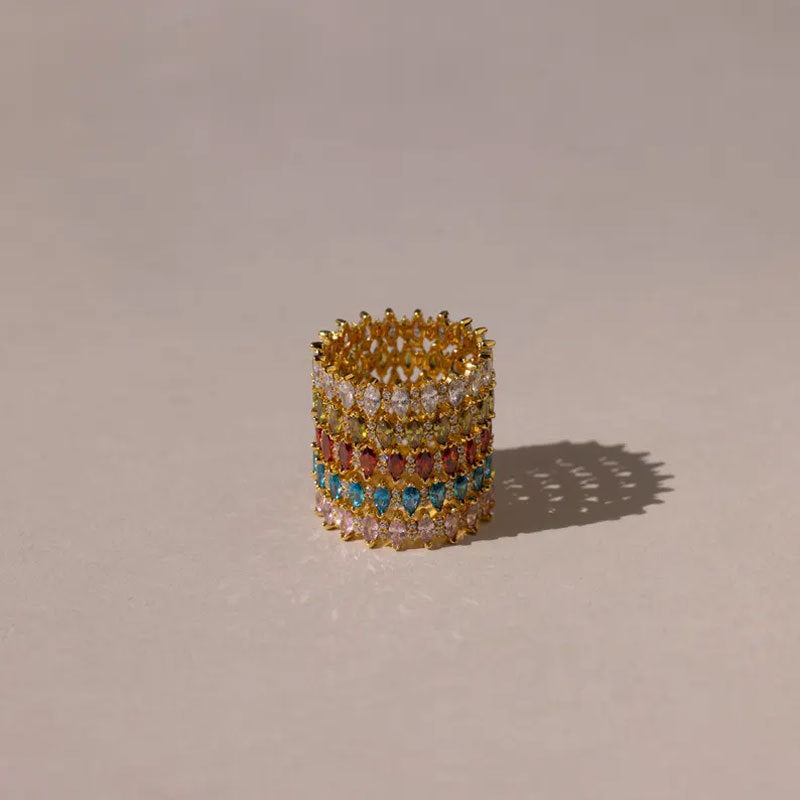 Zircon Ring mit Edelstein