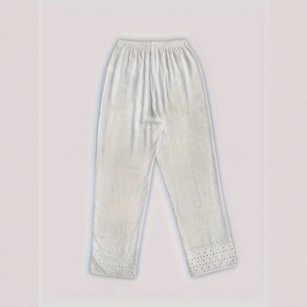 Leggings mit Spitze und Patchwork