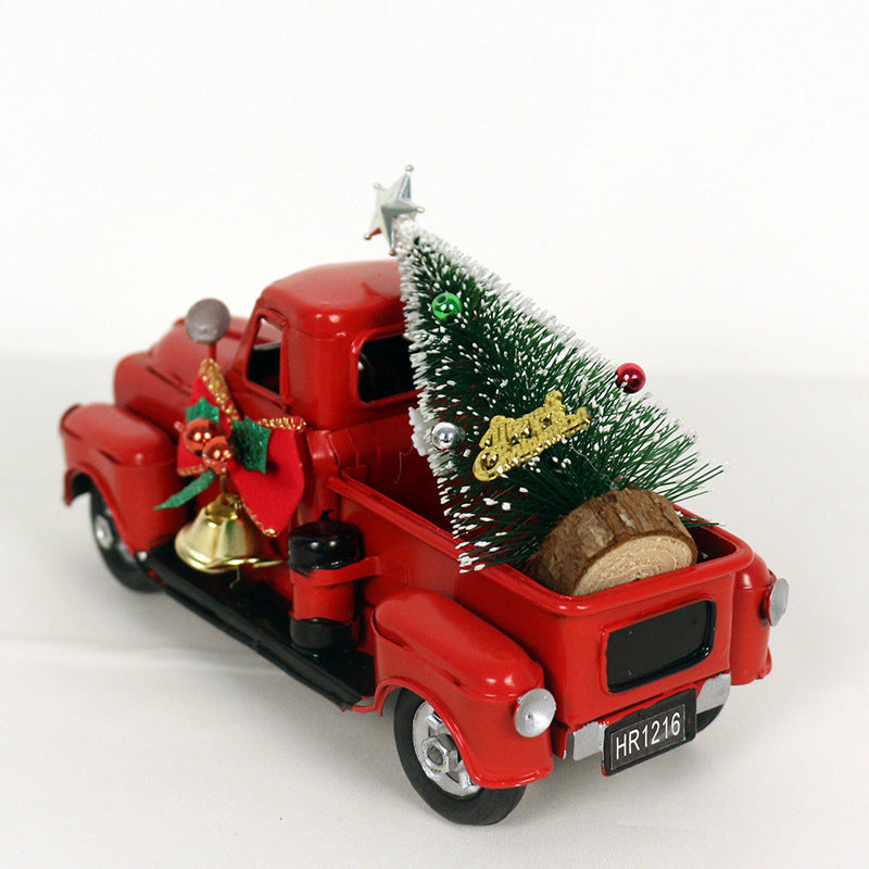 Roter LKW-Ornament für Weihnachten | LuxeStyle