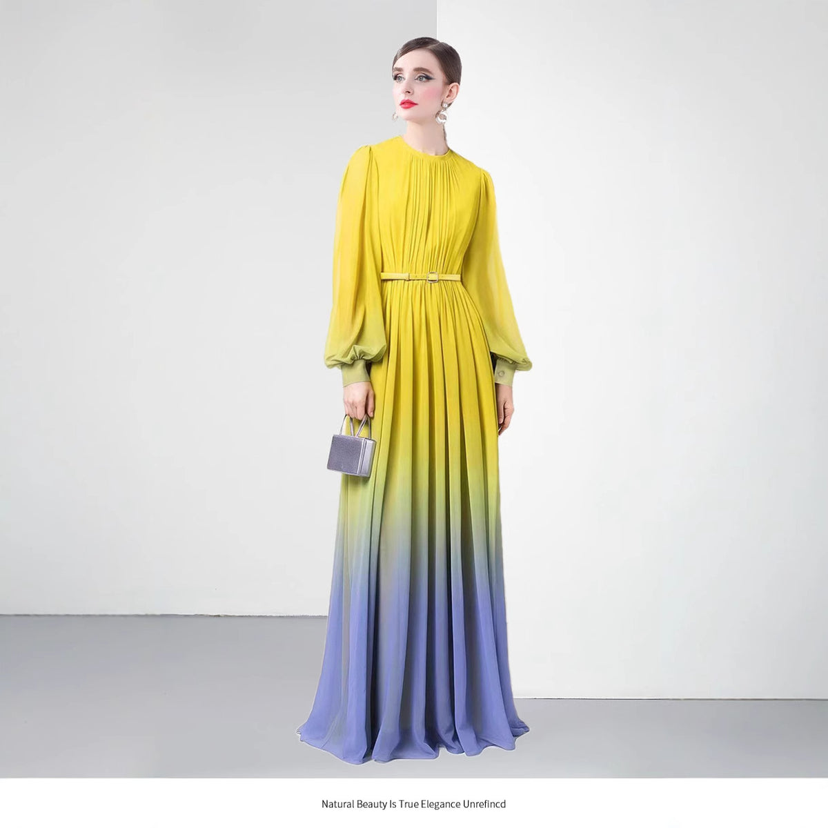 Ombre Long Maxi Kleid | LuxeStyle