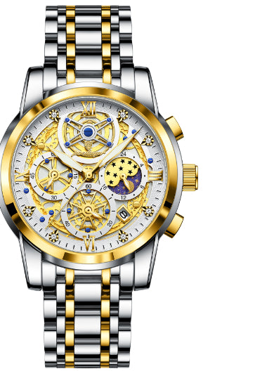 Wasserdichte Luxus-Armbanduhr mit grossem Zifferblatt