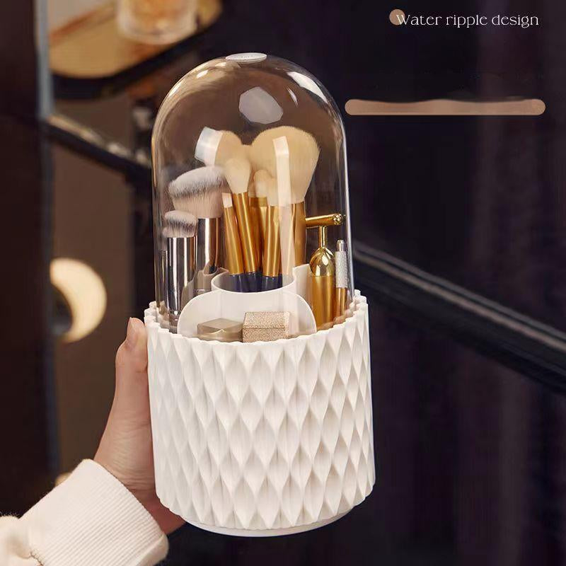 360° drehbarer Make-up Pinsel-Organizer mit Deckel
