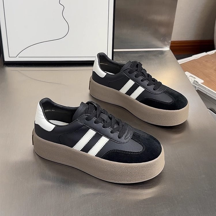 Vintage-Sneaker mit Rundkappe