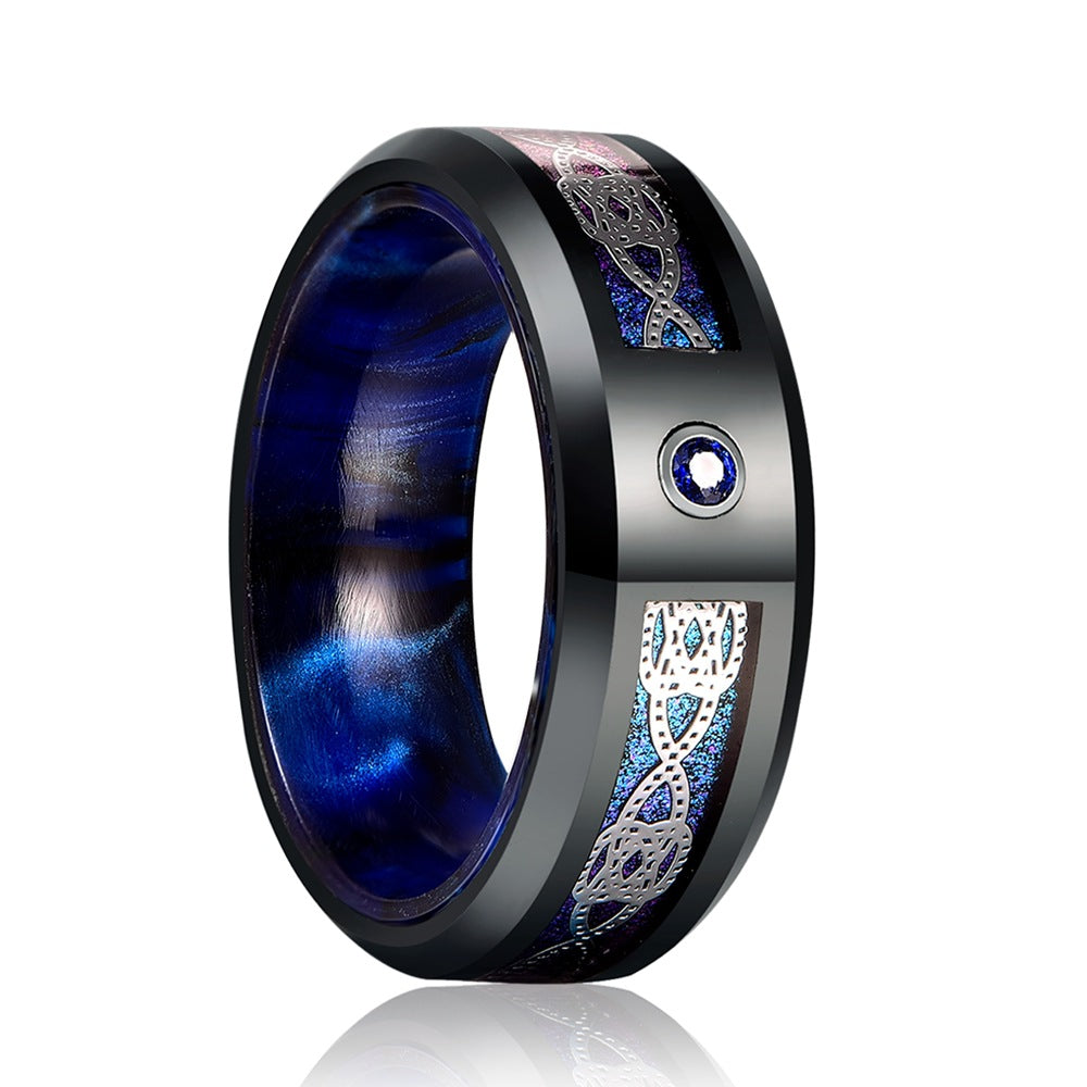 Herrenring aus Wolframkarbid mit Zirkonia – Bild 3 | LuxeStyle
