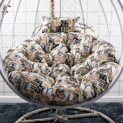 Rundes Rattan-Hängesesselkissen – Bild 3 | LuxeStyle