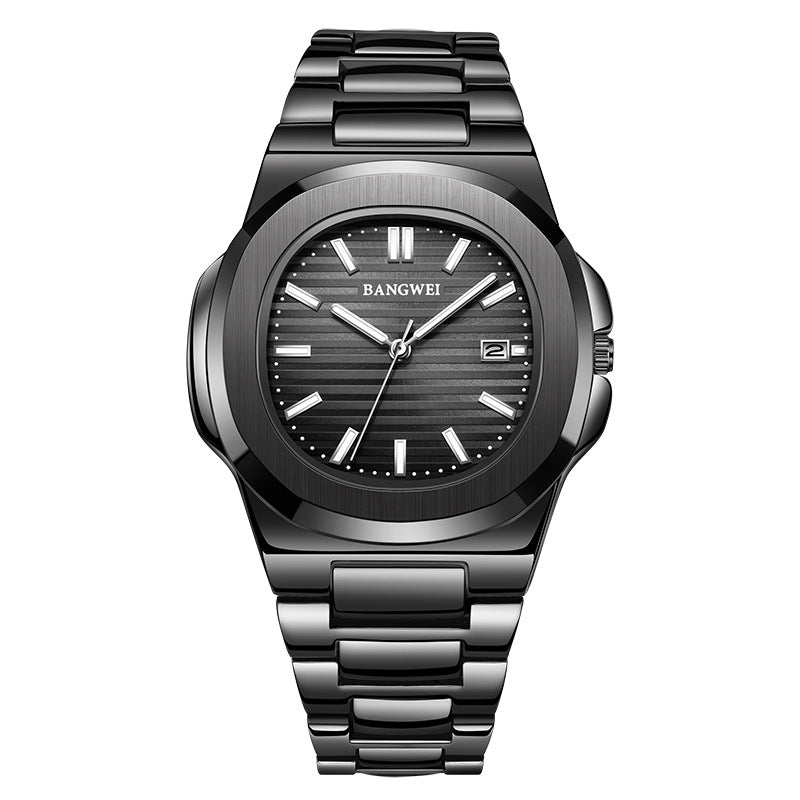 Stahl-Armbanduhr