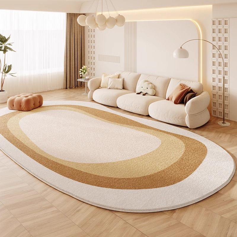 Geometrisches Creme‑Rug aus Polyester | LuxeStyle