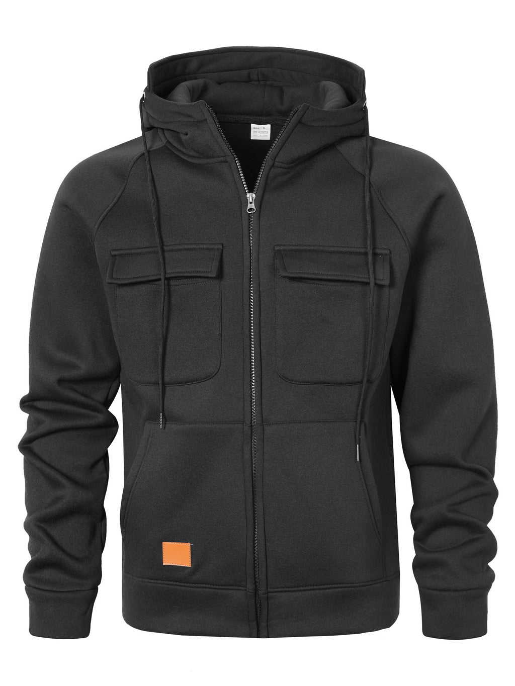Herren Loose-Fit Hoodie mit Stehkragen