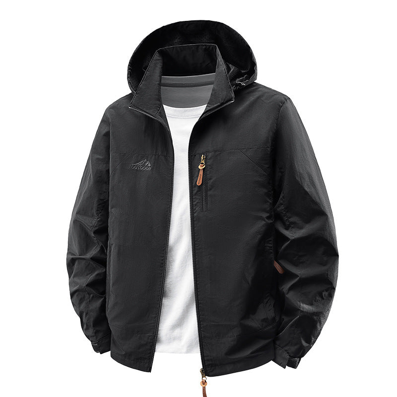Outdoor-Jacke für Herren mit Kapuze