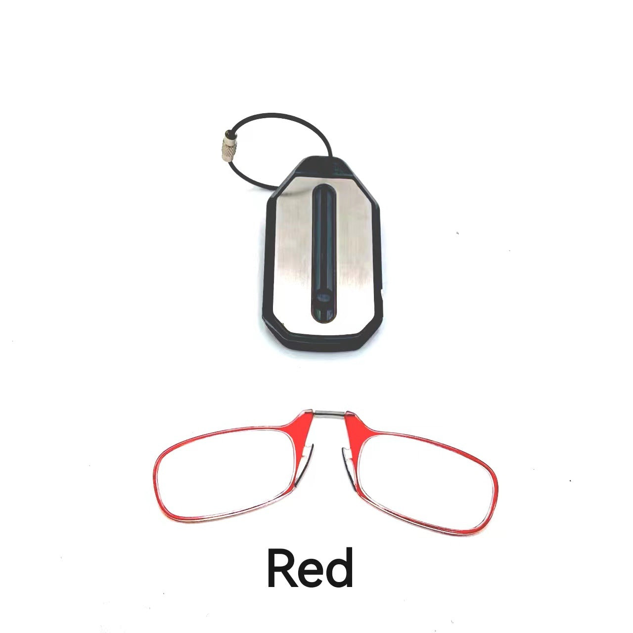 Blaulichtfilter Lesebrille mit Nasenclip