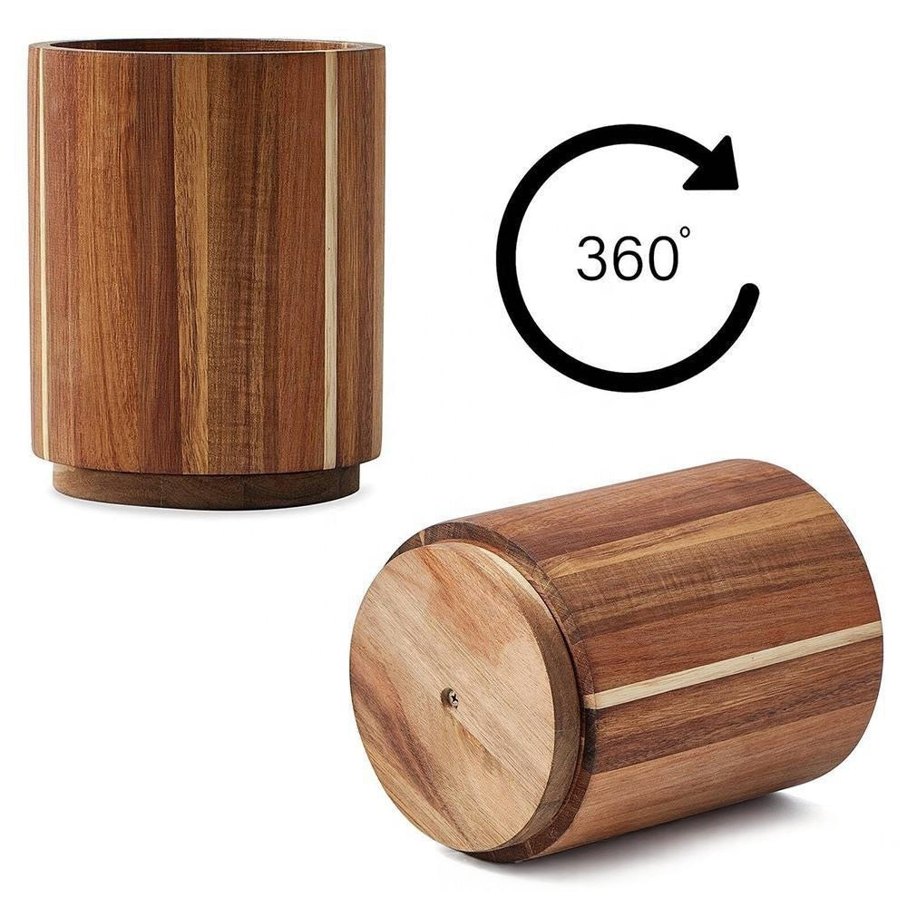 Holz-Aufbewahrungsbox für Küchenutensilien