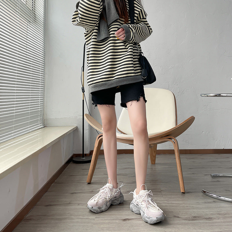 Damen Sneaker mit dicker Sohle und Farbakzenten – Bild 2 | LuxeStyle
