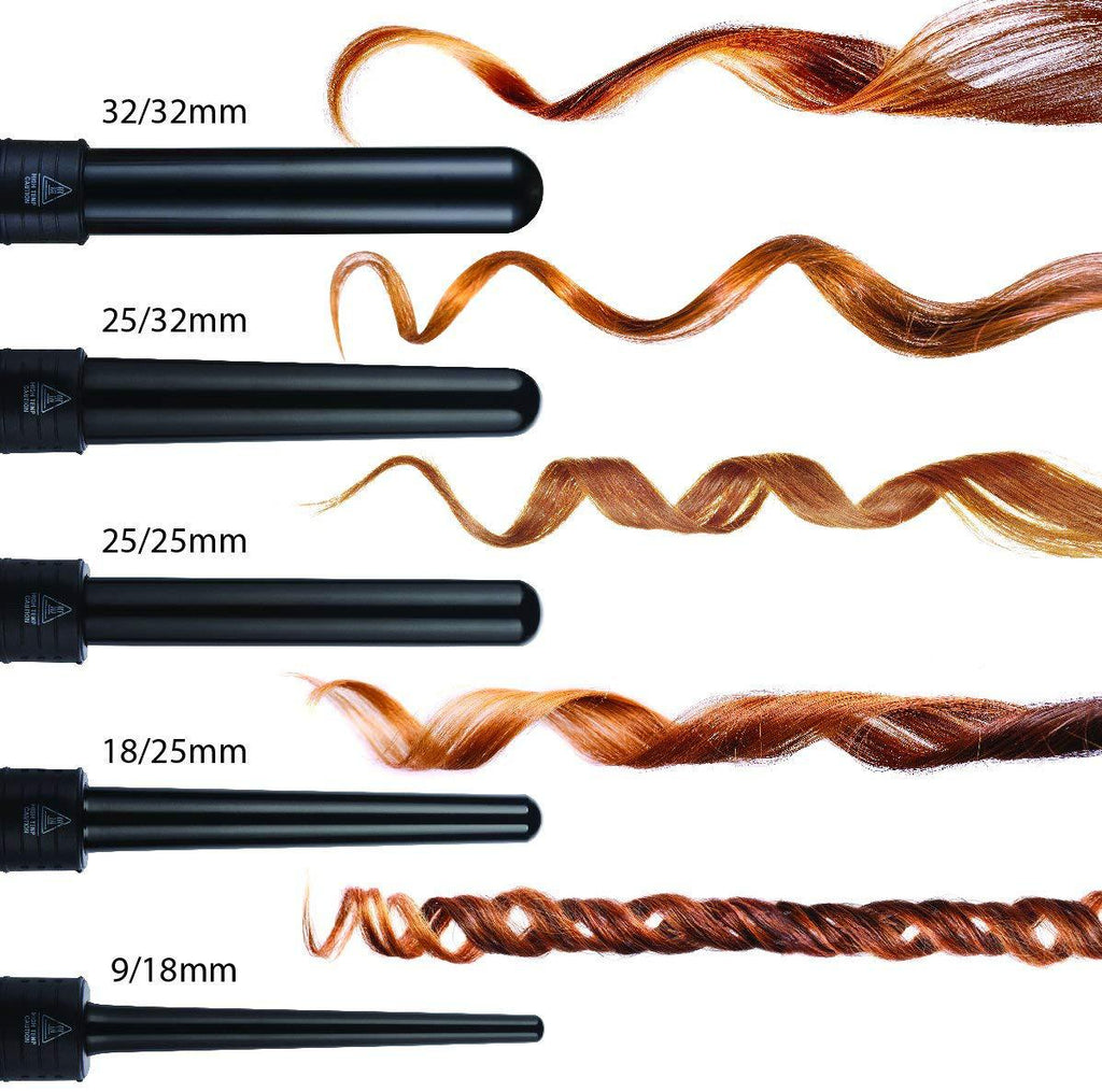 5-in-1 Keramik Lockenstab-Set