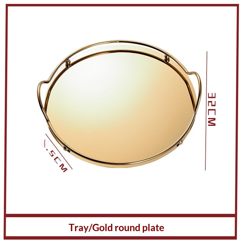 Edelstahl-Serviertablett Gold/Silber – Bild 8 | LuxeStyle