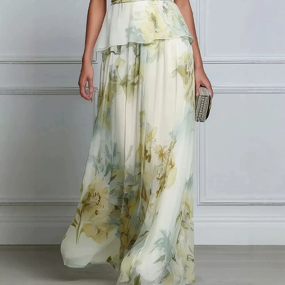 Elegantes ärmelloses Blumenkleid mit Print – Bild 6 | LuxeStyle