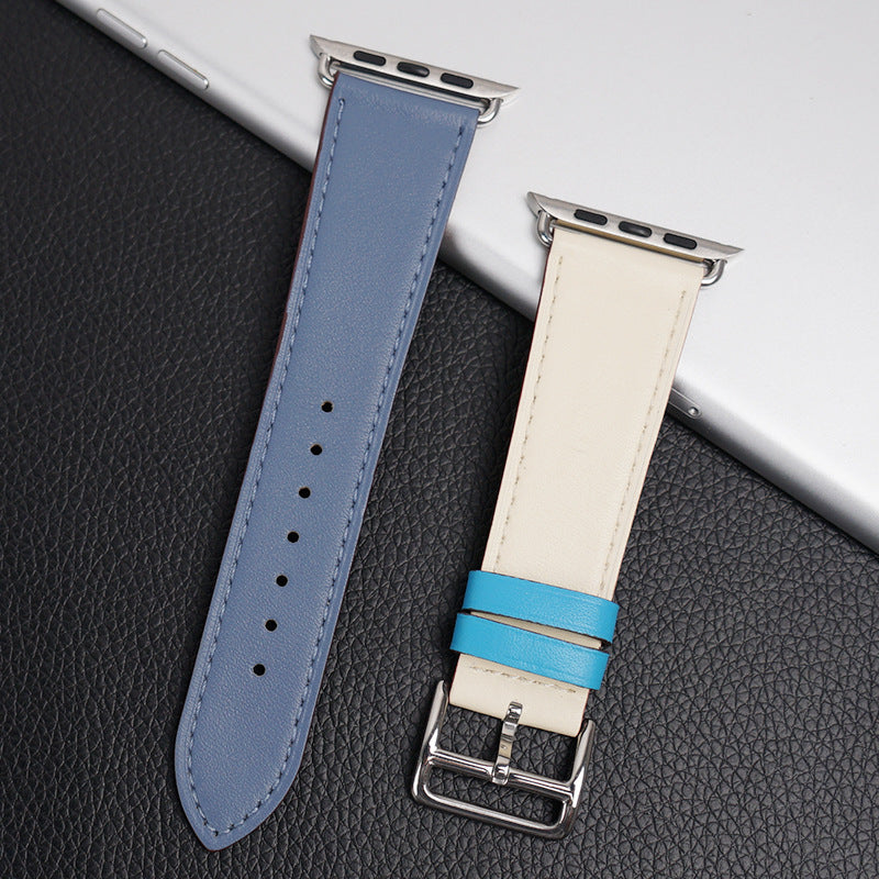 Zwei-Ton Leder-Uhrenarmband – Fashion – Bild 2 | LuxeStyle