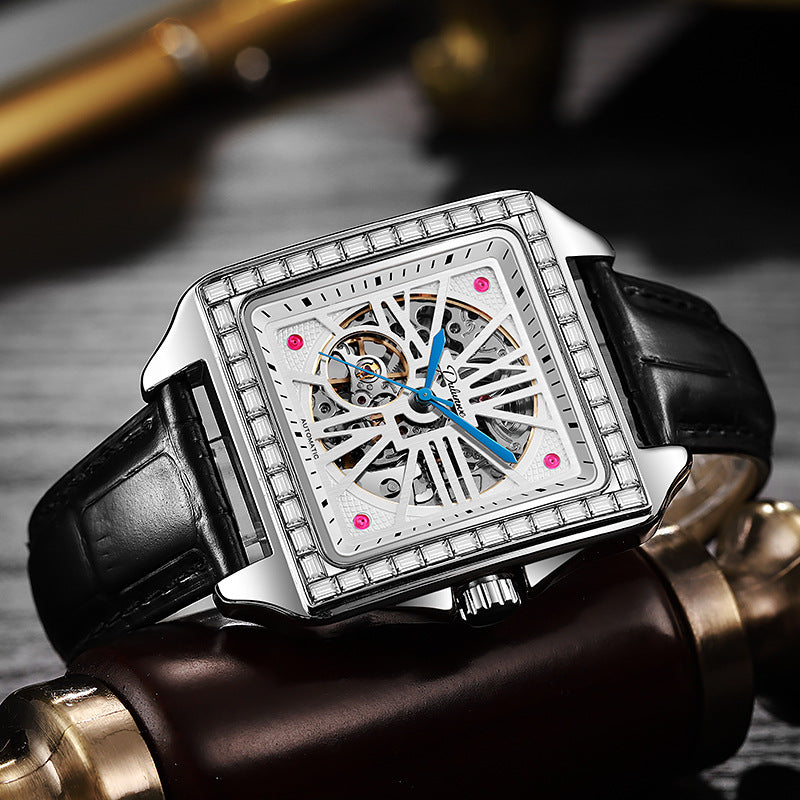 Automatikuhr mit Diamant-Design
