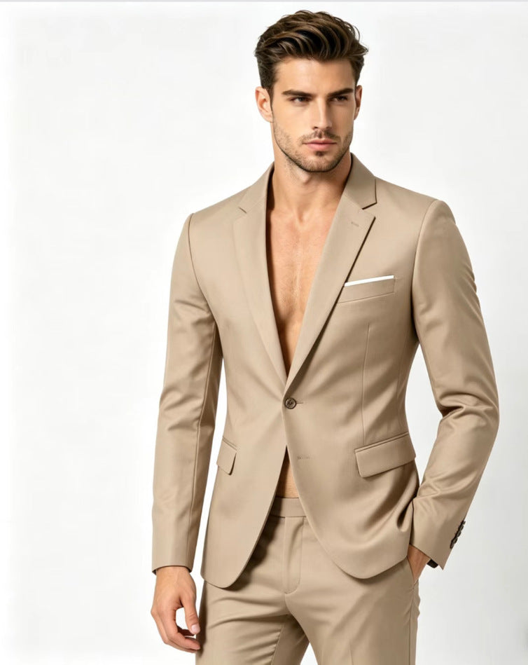 Herren Slim-Fit Anzug für Business und Freizeit