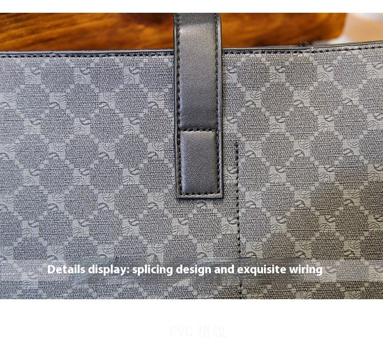 Karo Tote Alltag Schultertasche Herren – Bild 6 | LuxeStyle