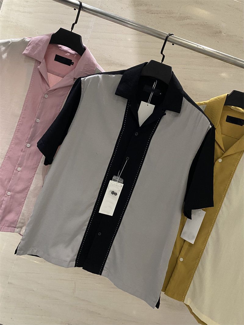 Loose Fit Herrenhemd Kurzarm mit Revers – Ansicht 2