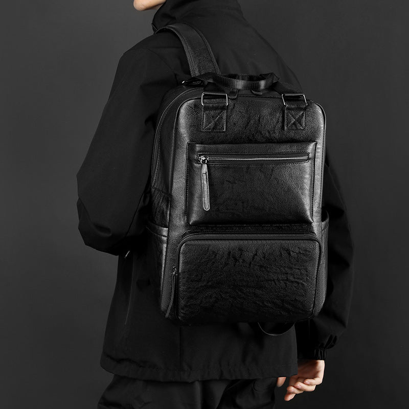 Leder-Reiserucksack für Herren, 20-35 L – Bild 5 | LuxeStyle