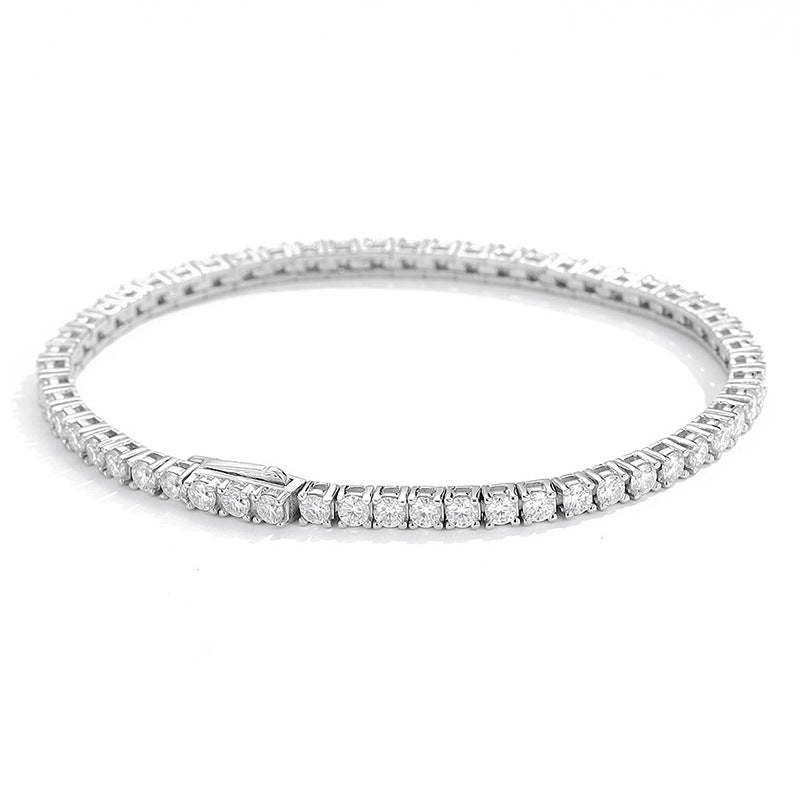 Moissanit Armband mit verdecktem Verschluss – Bild 6 | LuxeStyle