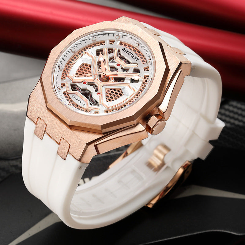 Mechanische Herrenuhr mit Leuchtanzeige – Ansicht 3