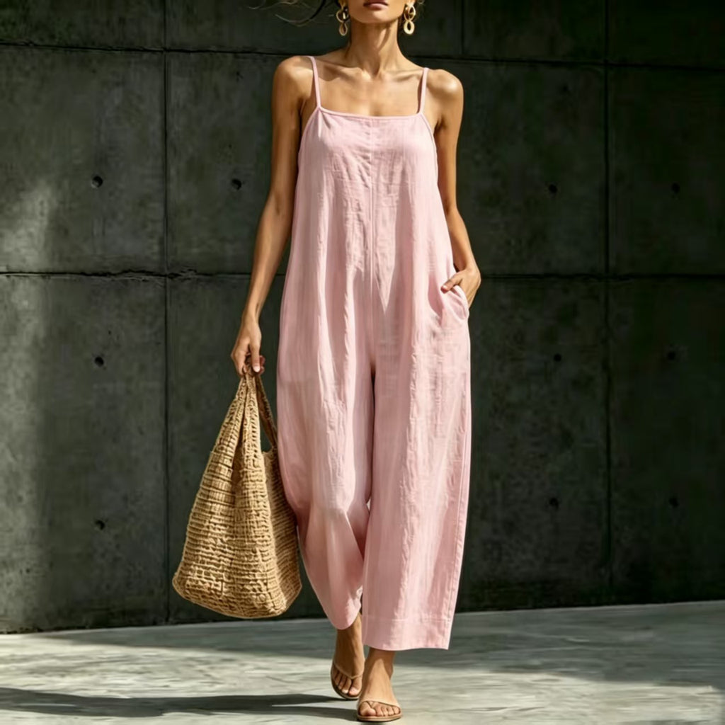 Eleganter ärmelloser Jumpsuit mit Trägern