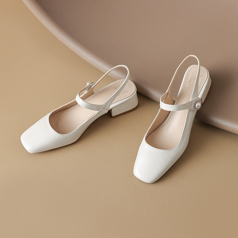 Baotou Riemchensandalen mit eckiger Spitze – Bild 5 | LuxeStyle