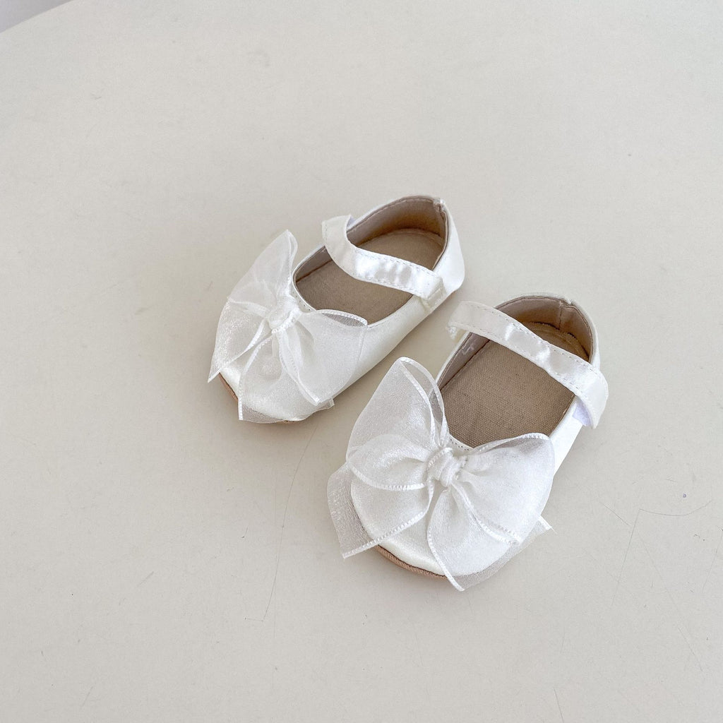 Weiche Durchatmende Baby-Schuhe mit Schleife