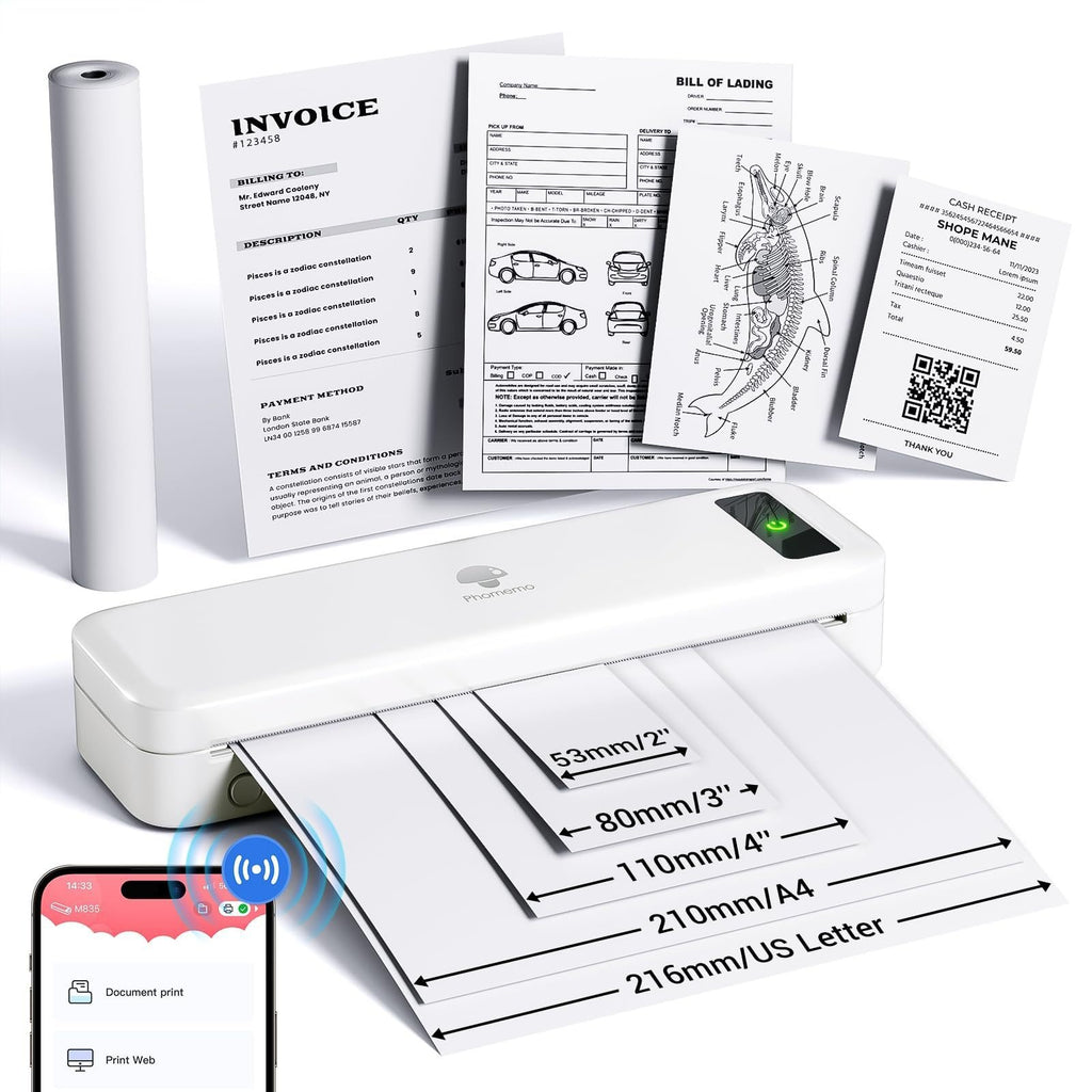 M835 Thermodrucker A4, tragbar, Bluetooth