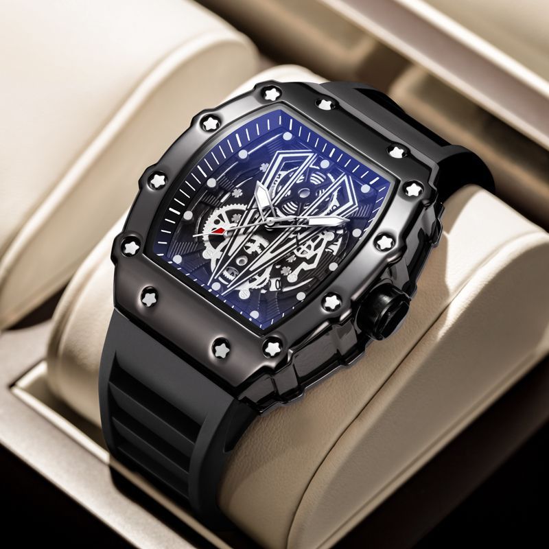 Wasserdichte Quarz-Herrenuhr im sportlichen Design – Bild 11 | LuxeStyle