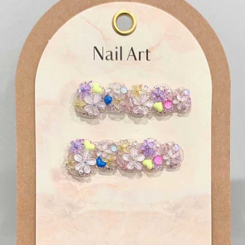 Nagelart Blumen Motiv