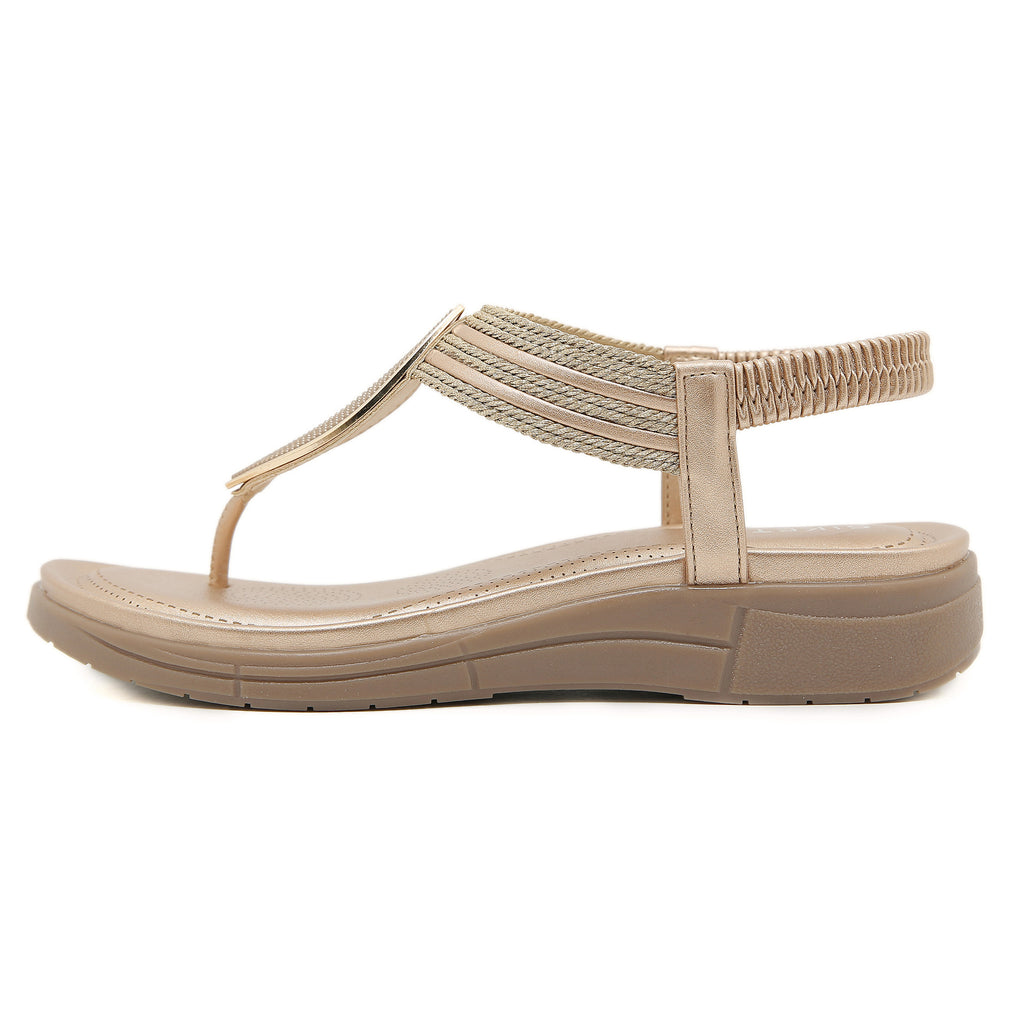 Bequeme runde Flats für Strandferien