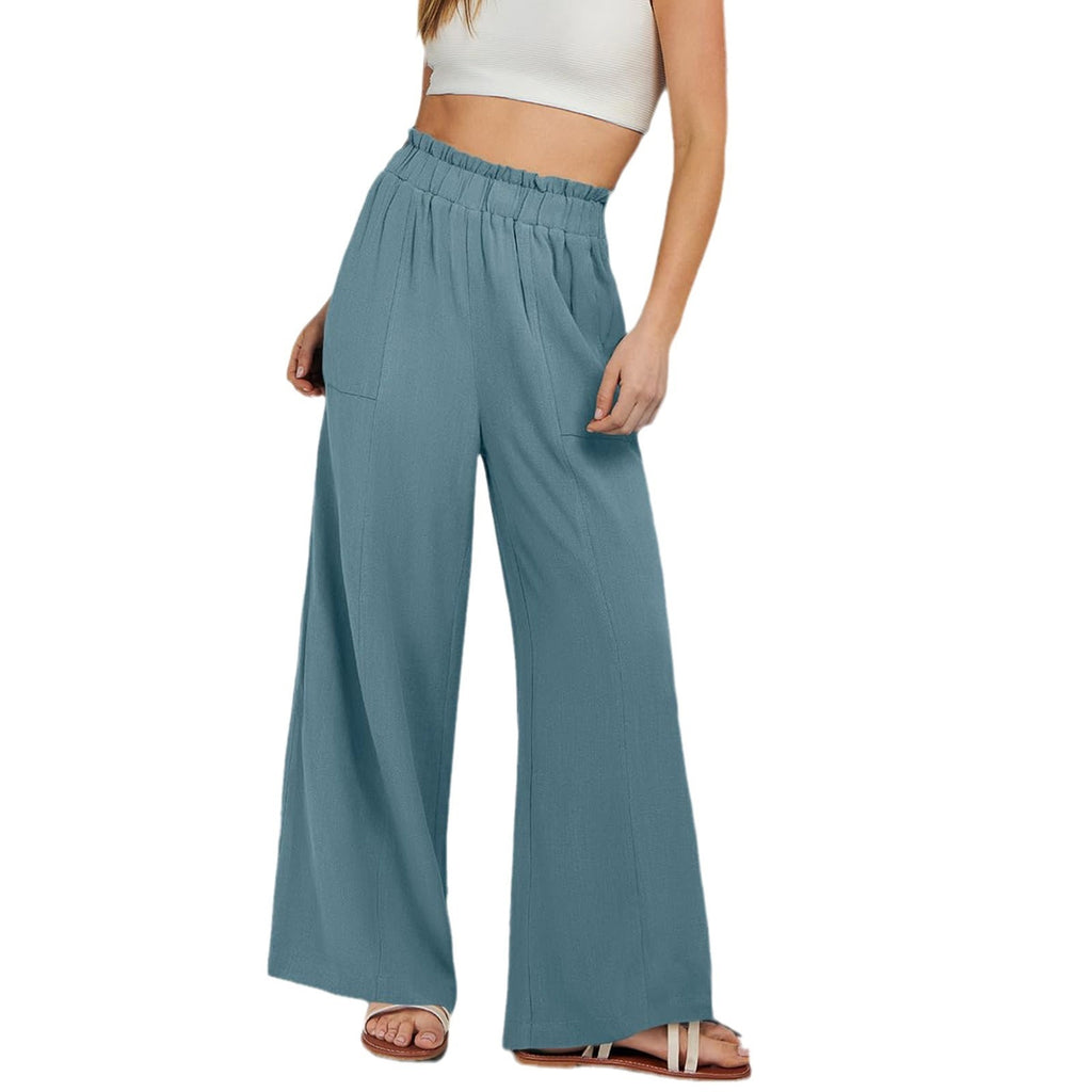 High-Waist-Hose «Lina» · Wide-Leg & fliessend (Damen, S–2XL)