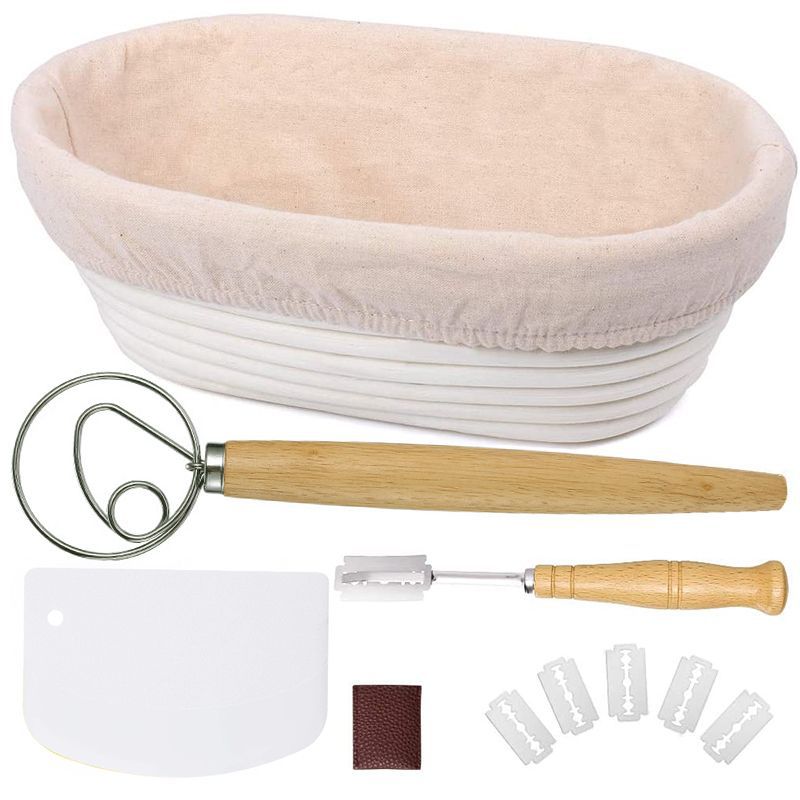 Backzubehör-Set: Ovaler Teigschaber & Mixer