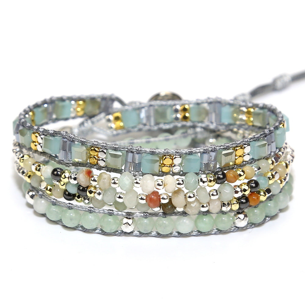 Geflochtenes Retro-Armband mit Onyx-Perlen – Bild 4 | LuxeStyle