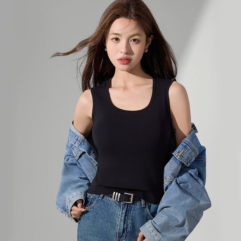Ärmelloses Tanktop mit breiten Trägern – Bild 2 | LuxeStyle