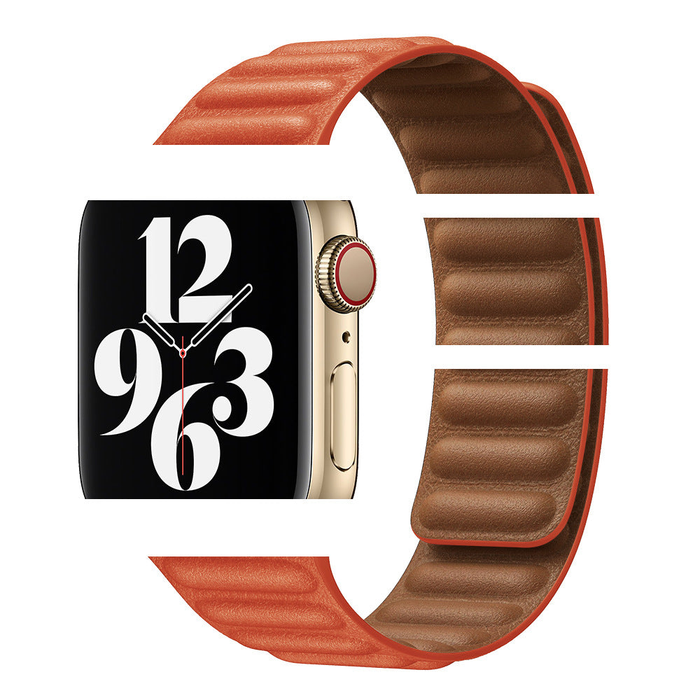 Lederarmband mit Kette für Apple Watch – Bild 11 | LuxeStyle