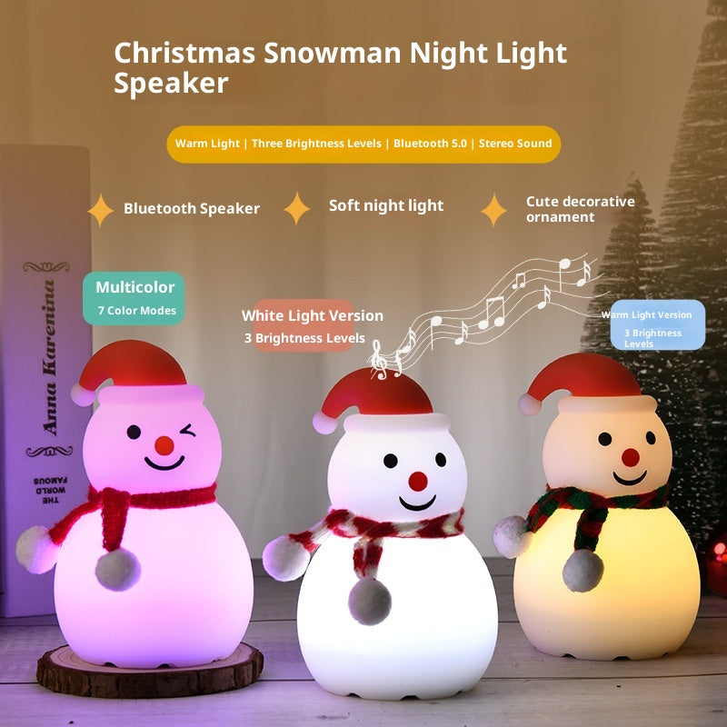 Weihnachts-Schneemann Nachtlicht mit Bluetooth | LuxeStyle