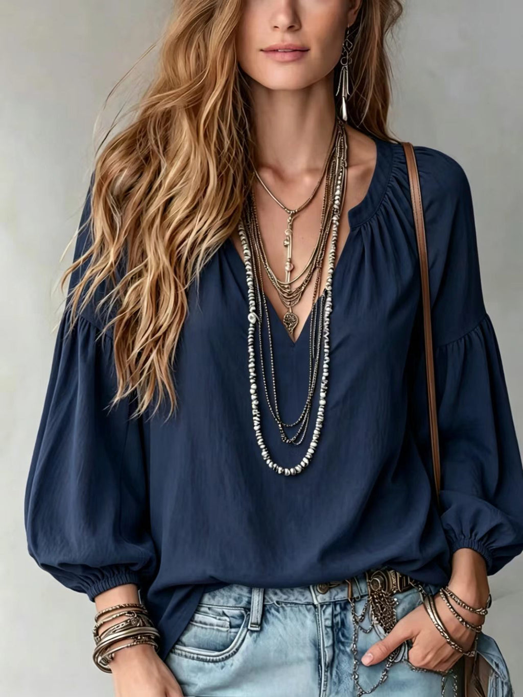 Weites Langarmshirt