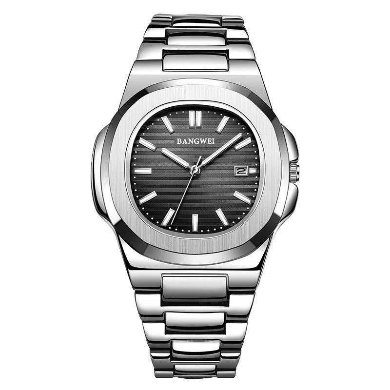 Stahl-Armbanduhr