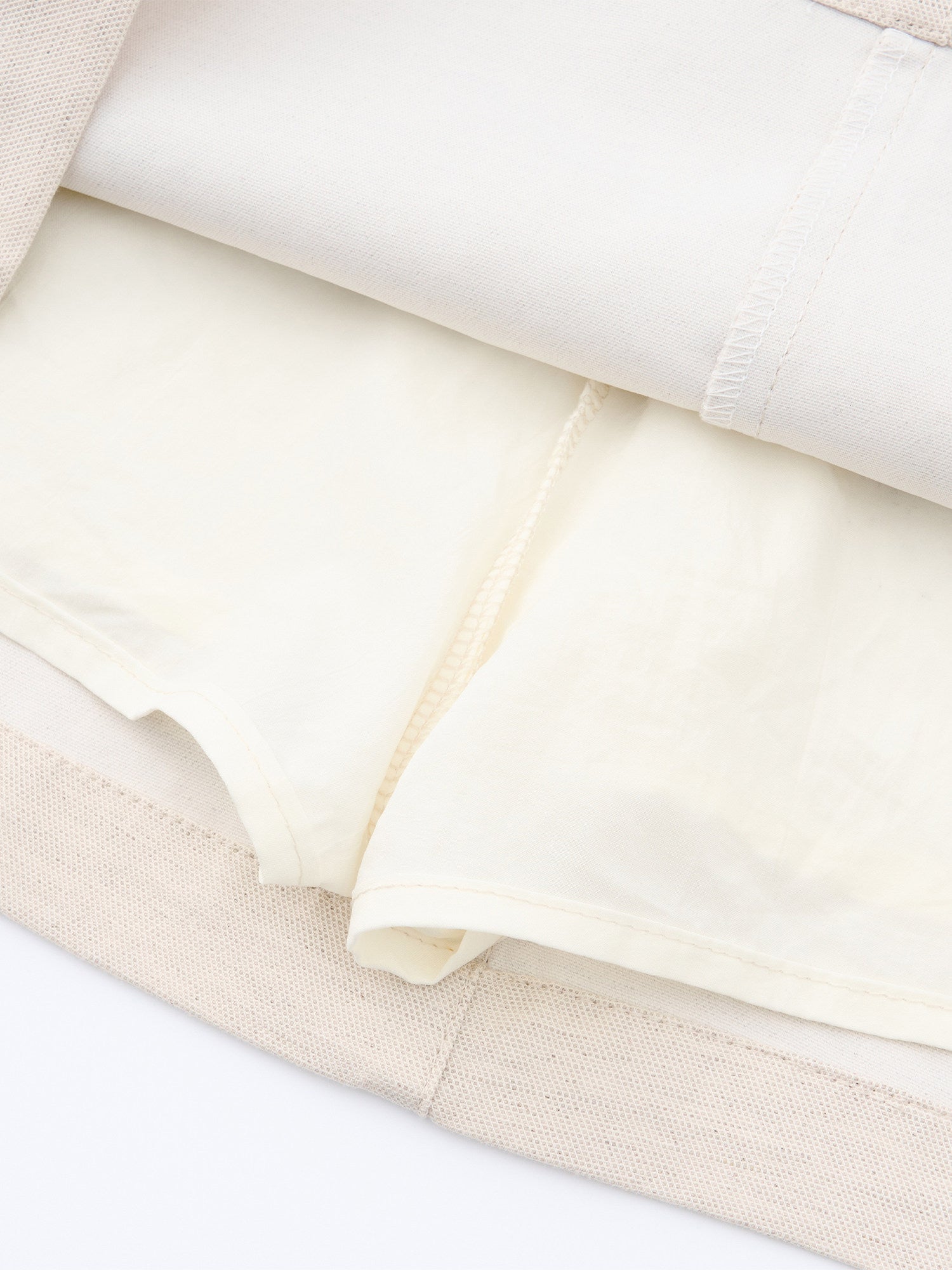 High-waist A-Linien Kleid aus Baumwoll-Leinen