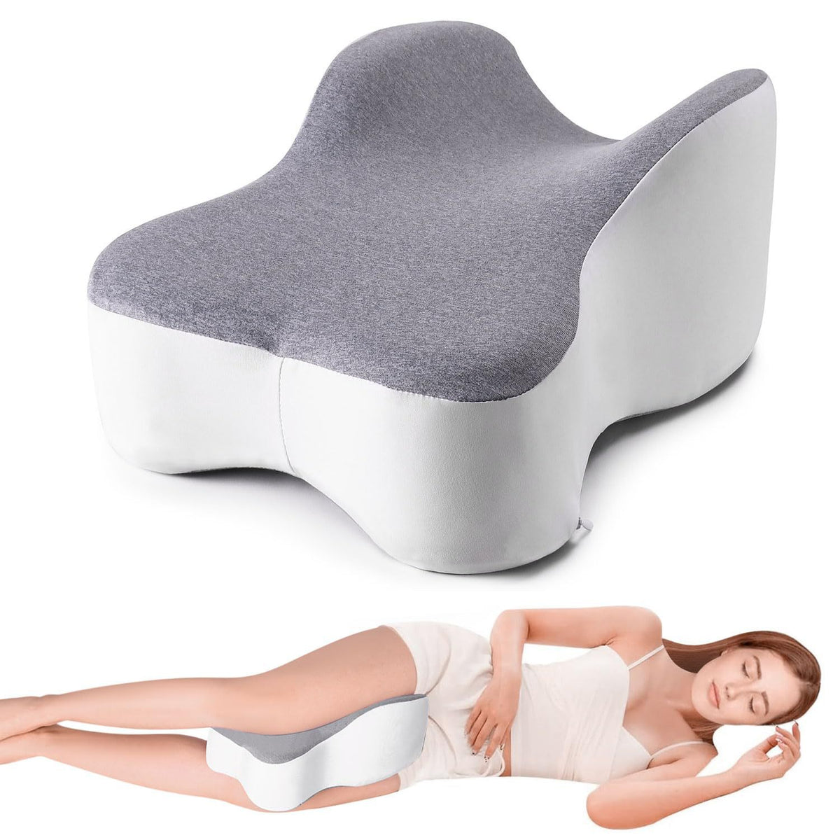 Memory Foam Beinkissen aus Baumwolle – Bild 5 | LuxeStyle