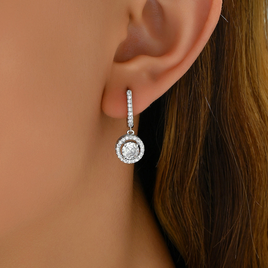 Koreanische Weiche Damen Ohrstecker, Waldstil mit Zirkonia – Täglicher