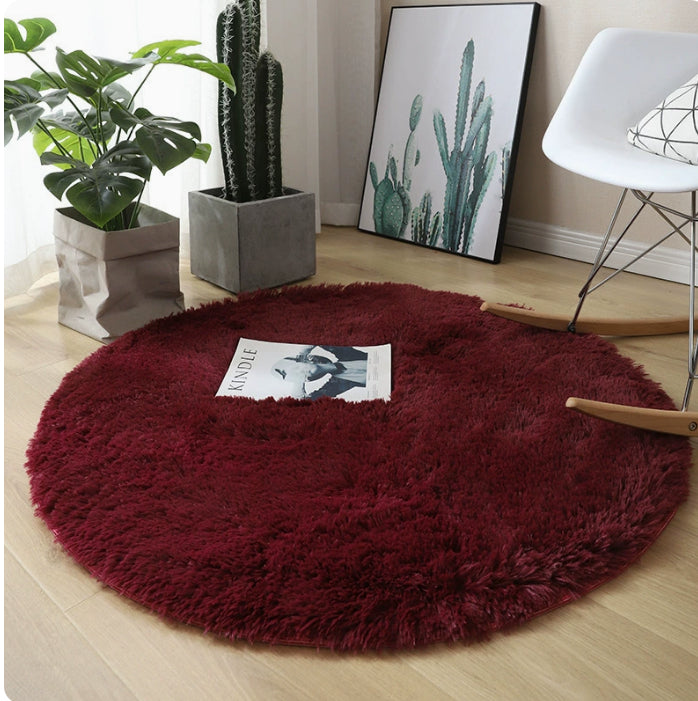Runder Hochflor-Teppich aus Kunstfell – Bild 7 | LuxeStyle