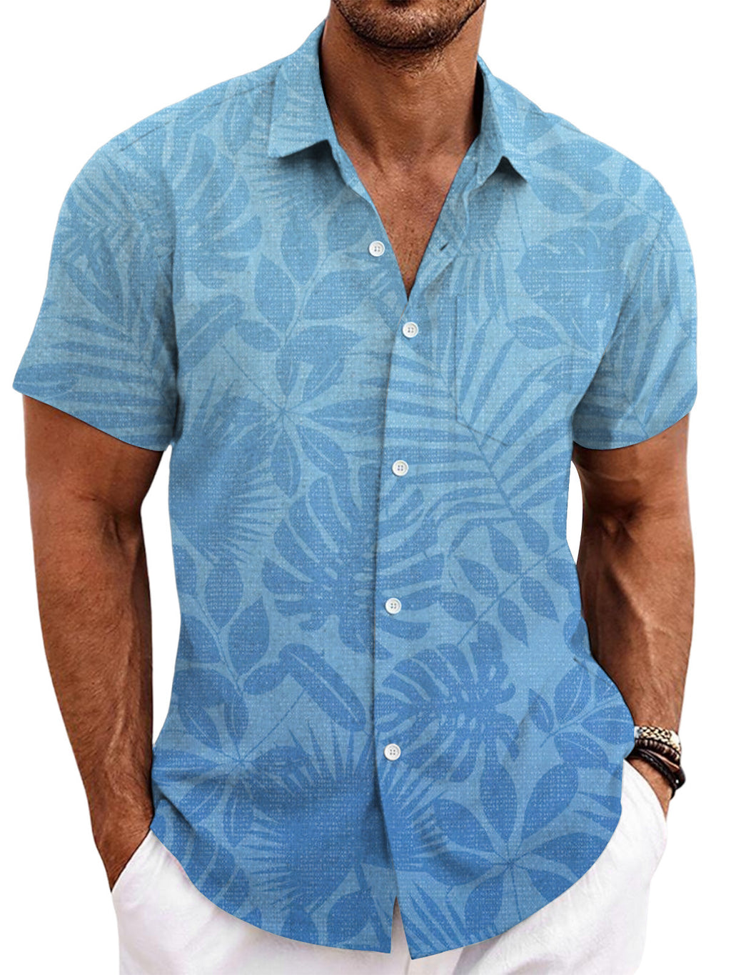 Kurzarm-Cardigan für Herren – Bild 7 | LuxeStyle