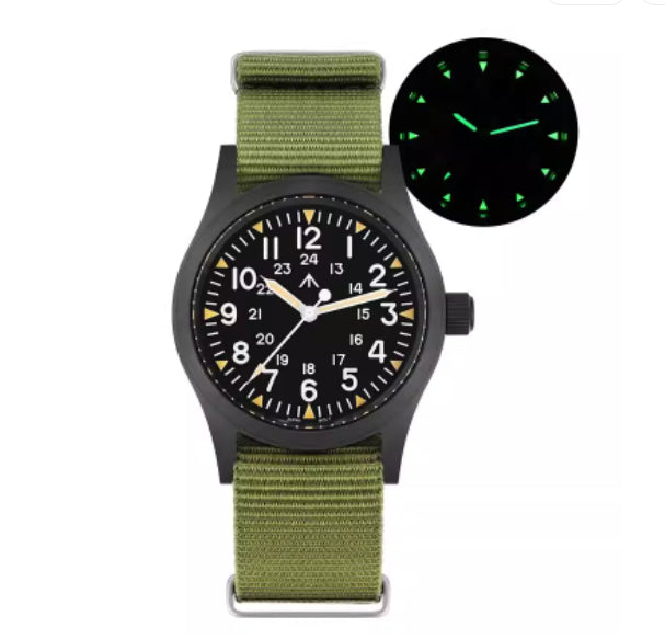 Retro-Militär-Armbanduhr
