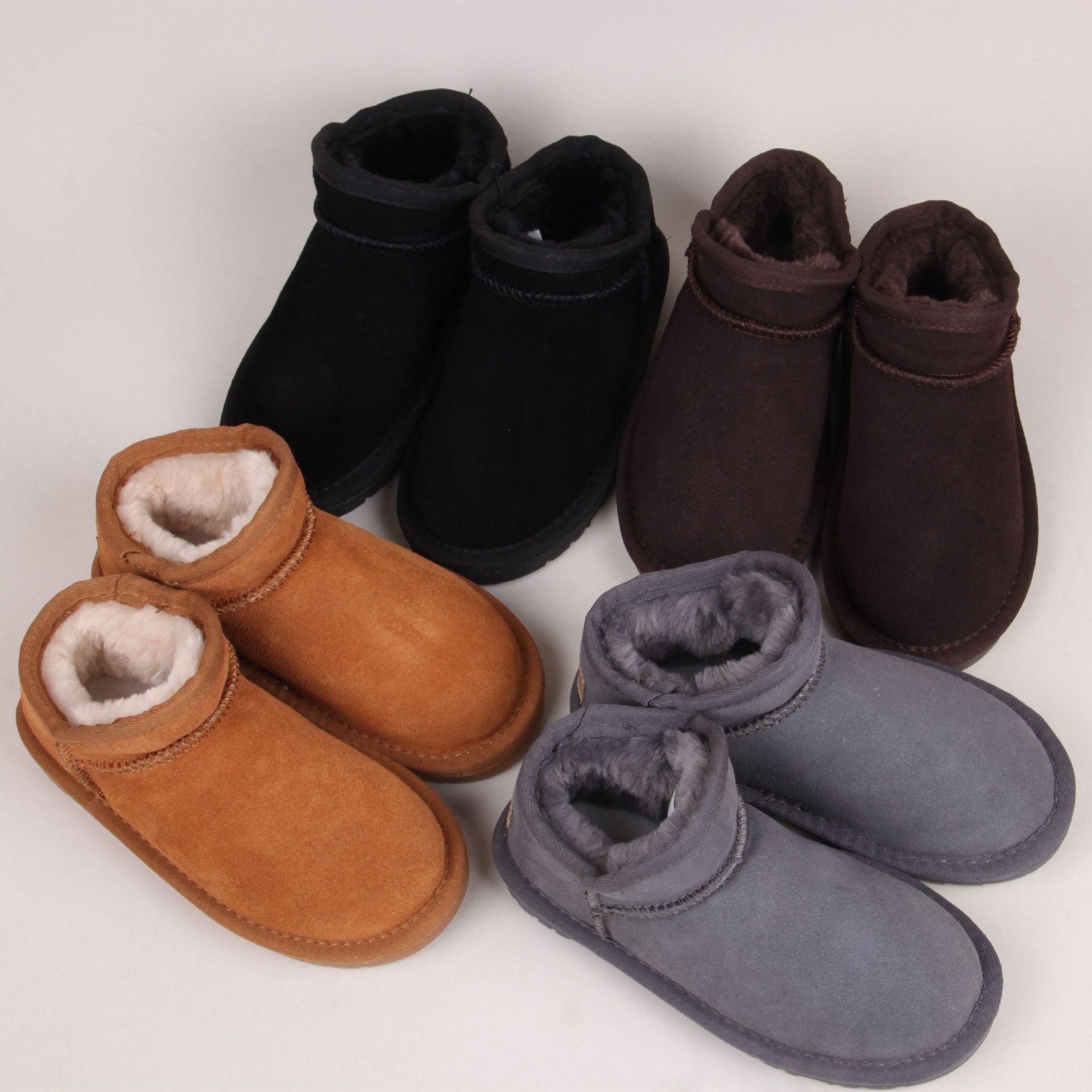 Kinder Schneestiefel aus Leder